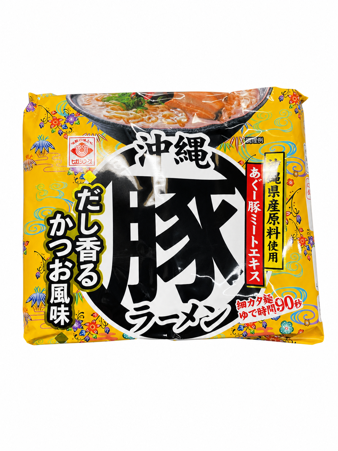 沖縄豚ラーメン　５食の商品パッケージ